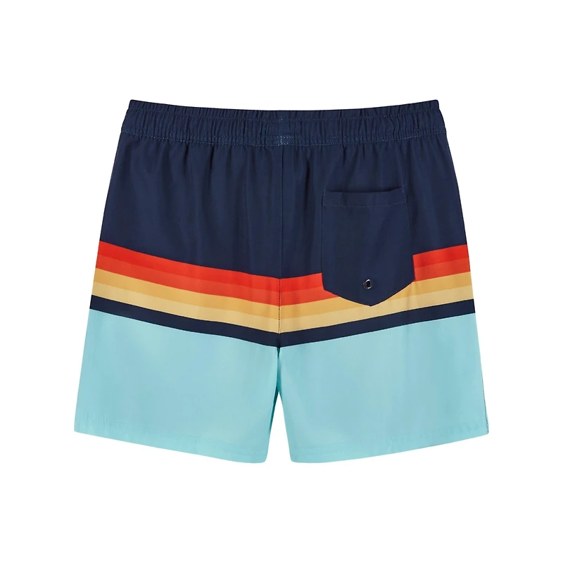 Andy & Evan Big Boys Toddler/Child Tropical Print Boardshort w/Built-In Comfort Stretch Short Liner