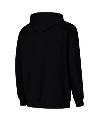 Colosseum Men's Black Temple Owls Arch Logo 3.0 Full-Zip Hoodie