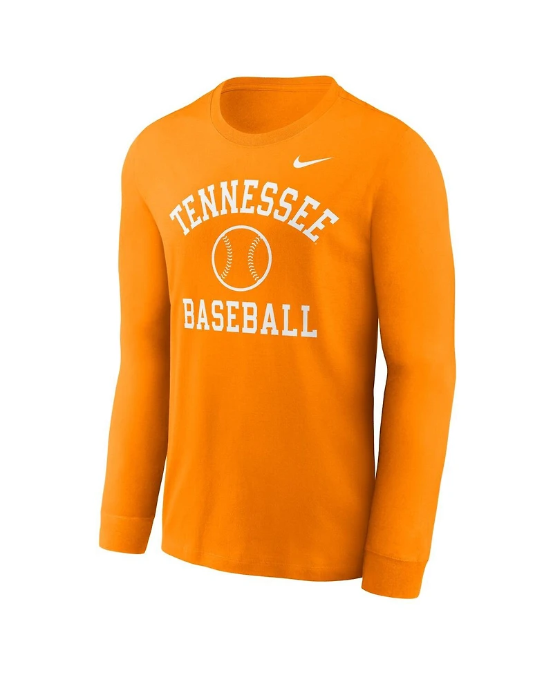 Nike Men's Tennessee Orange Volunteers Essential Baseball Arch Long Sleeve T-Shirt