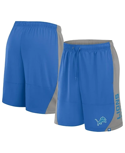 Fanatics Men's Blue Detroit Lions No Defense Shorts