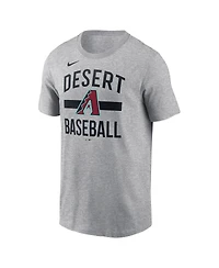 Nike Men's Heather Gray Arizona Diamondbacks Arched T-Shirt