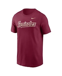 Nike Men's Garnet Florida State Seminoles Baseball Wordmark T-Shirt