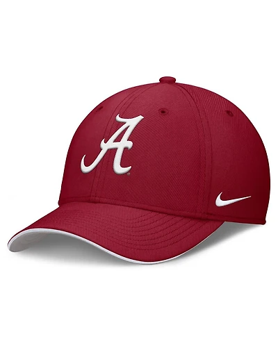 Nike Men's Crimson Alabama Tide 2025 Dugout Coaches Rise Swoosh Performance Flex Hat