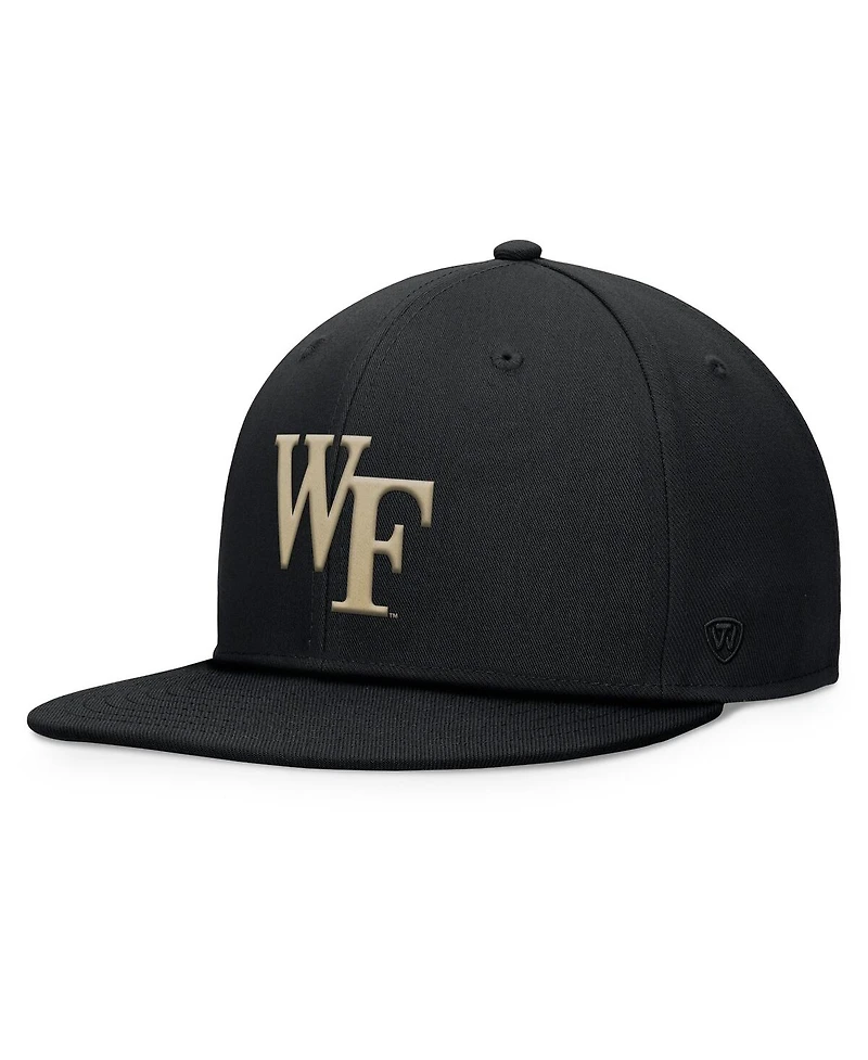 Top of the World Men's Black Wake Forest Demon Deacons Fundamental Snapback Hat