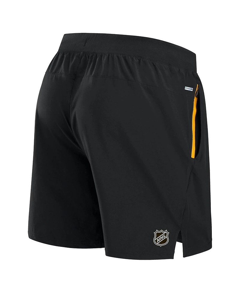 Fanatics Men's Black Pittsburgh Penguins Authentic Pro Rink Performance Shorts