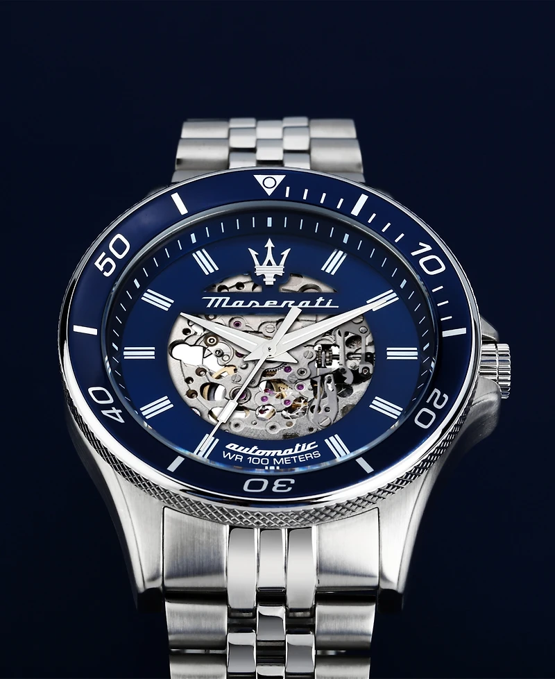 Maserati Men's Automatic Stainless-Steel Watch, 44mm