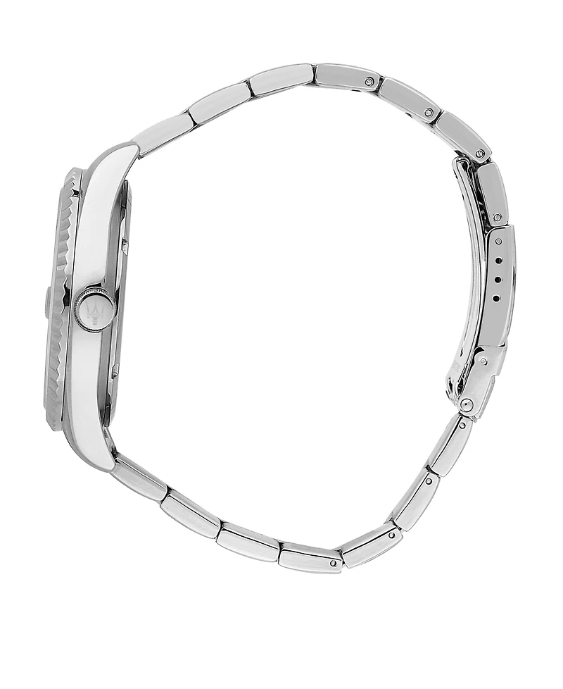 Maserati Men's Date Stainless Steel Metal Band Watch, 43mm