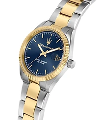 Maserati Men's Date Two-Tone Metal Band Watch, 43mm
