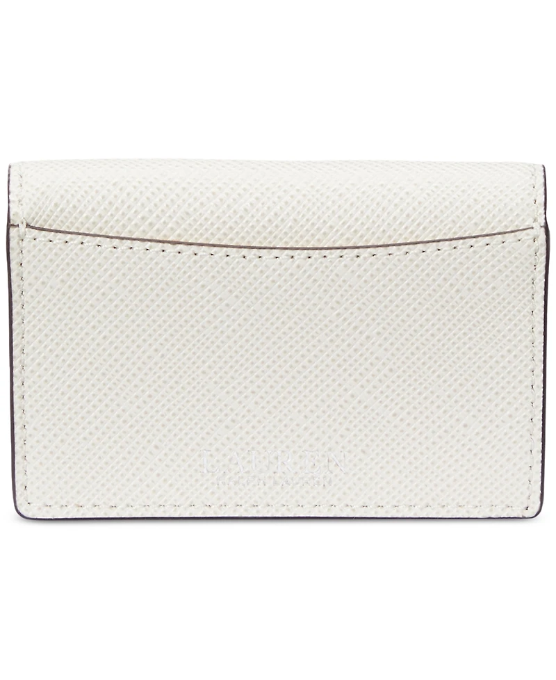 Lauren Ralph Lauren Textured Leather Small Flap Card Case
