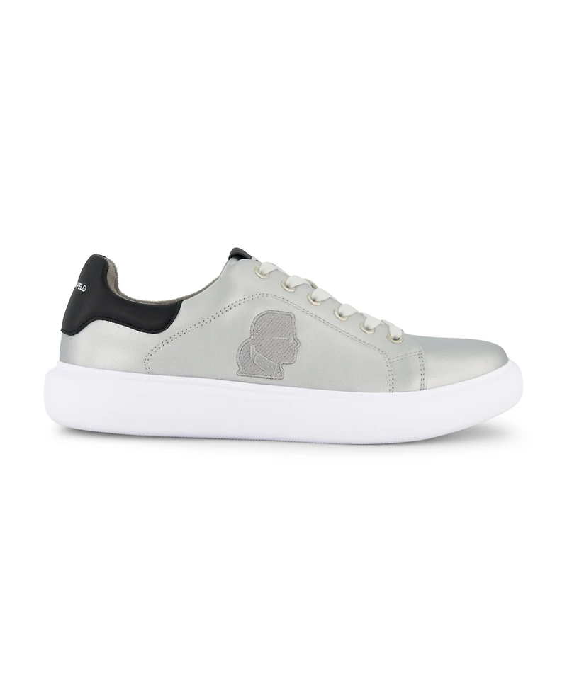 Karl Lagerfeld Paris Men's Embroidered Head Profile Sneakers