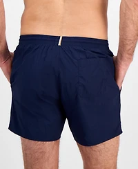 Boss by Hugo Men's Mooneye Outlined Logo Drawstring 3" Swim Trunks