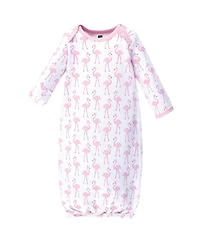 Hudson Baby Baby Girls Hudson 4Pk Interlock Gowns