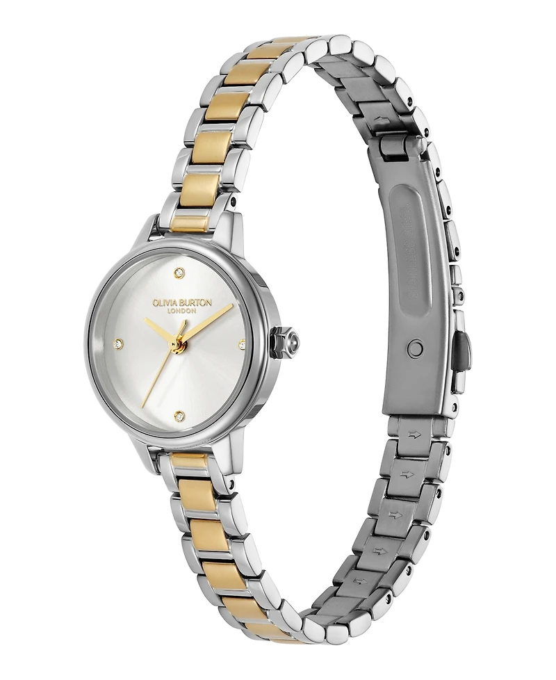 Olivia Burton Women's Mini Classic Two-Tone Stainless Steel Bracelet Watch, 23mm