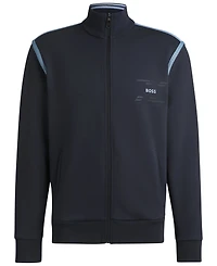 Boss by Hugo Men's Cotton-Blend Zip-Up Sweatshirt