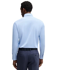 Boss by Hugo Boss Men's Structured Stretch Regular-Fit Dress Shirt