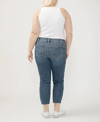 Silver Jeans Co. Plus Elyse Mid Rise Comfort Fit Ankle Straight