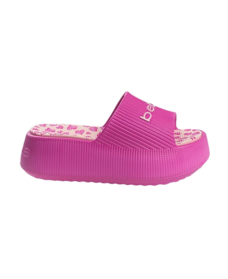 Bebe Little and Big Girls Trendy Comfortable Summer Platform Slides