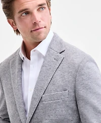 Michael Kors Men's Classic-Fit Stretch Heather Gray Knit Sport Coat