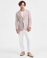 Michael Kors Men's Classic-Fit Stretch Oatmeal Knit Sport Coat