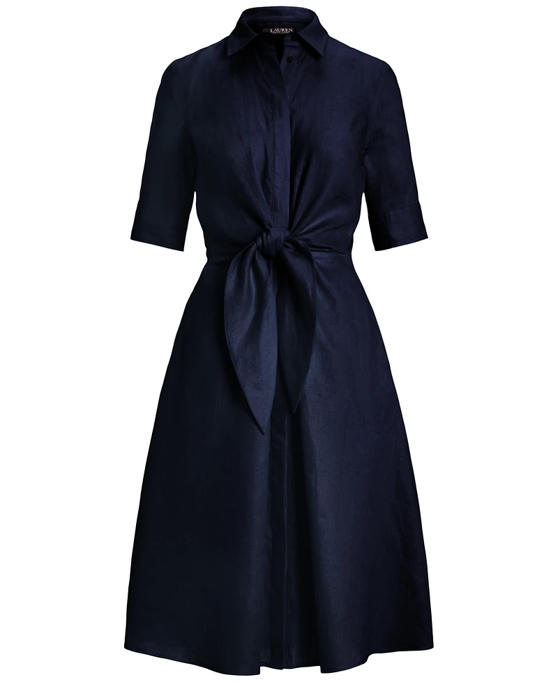 Lauren Ralph Women's Linen Shirtdress