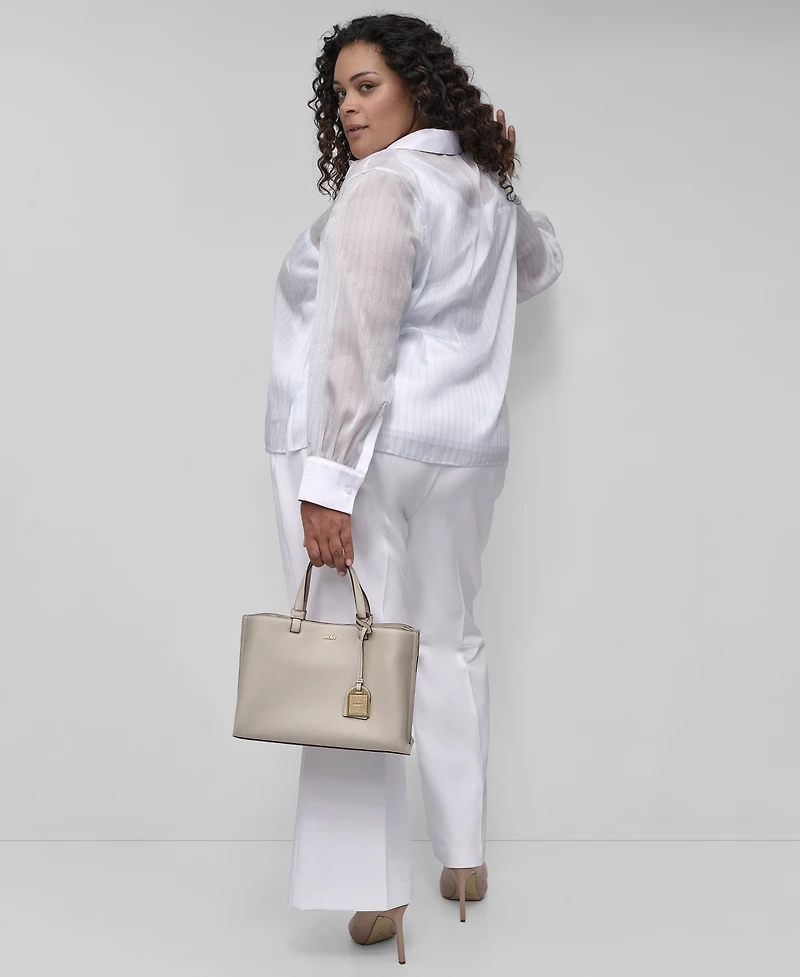 Dkny Plus Mid-Rise Straight-Leg Pants