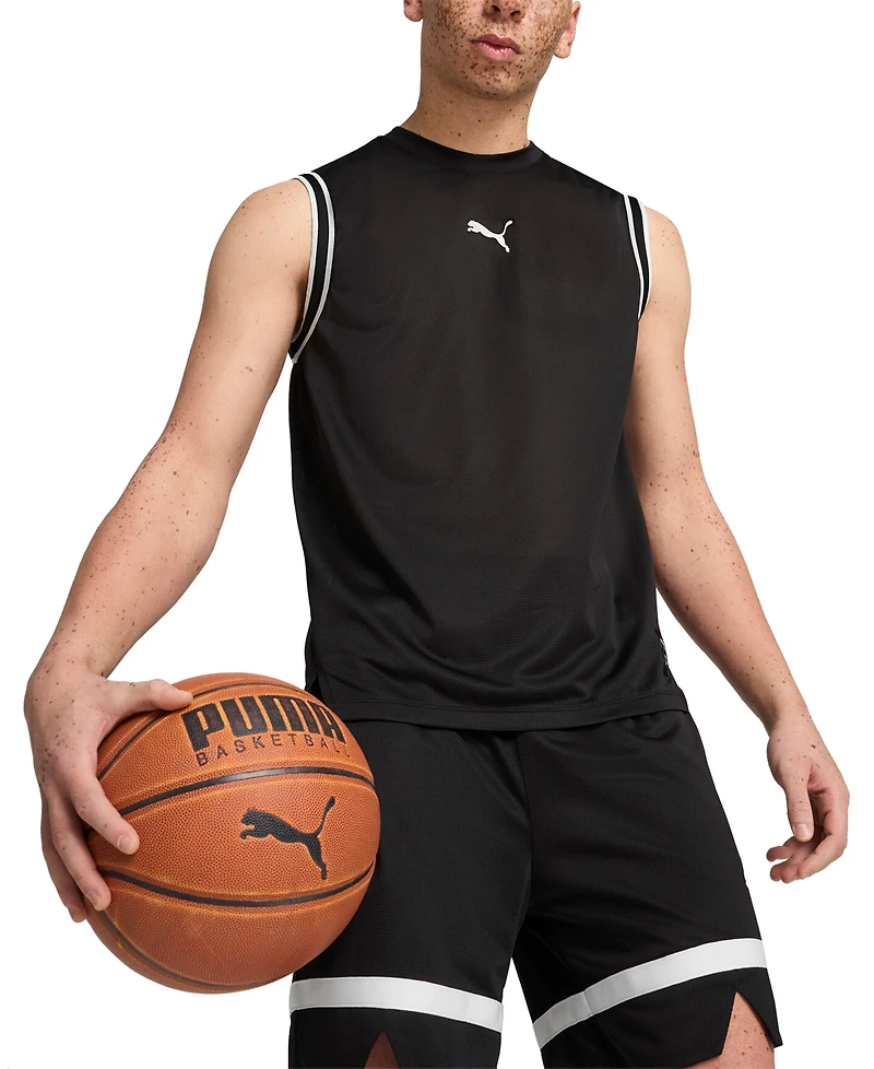 Puma Men's Winning Shot Regular-Fit Mesh Logo Tank Top
