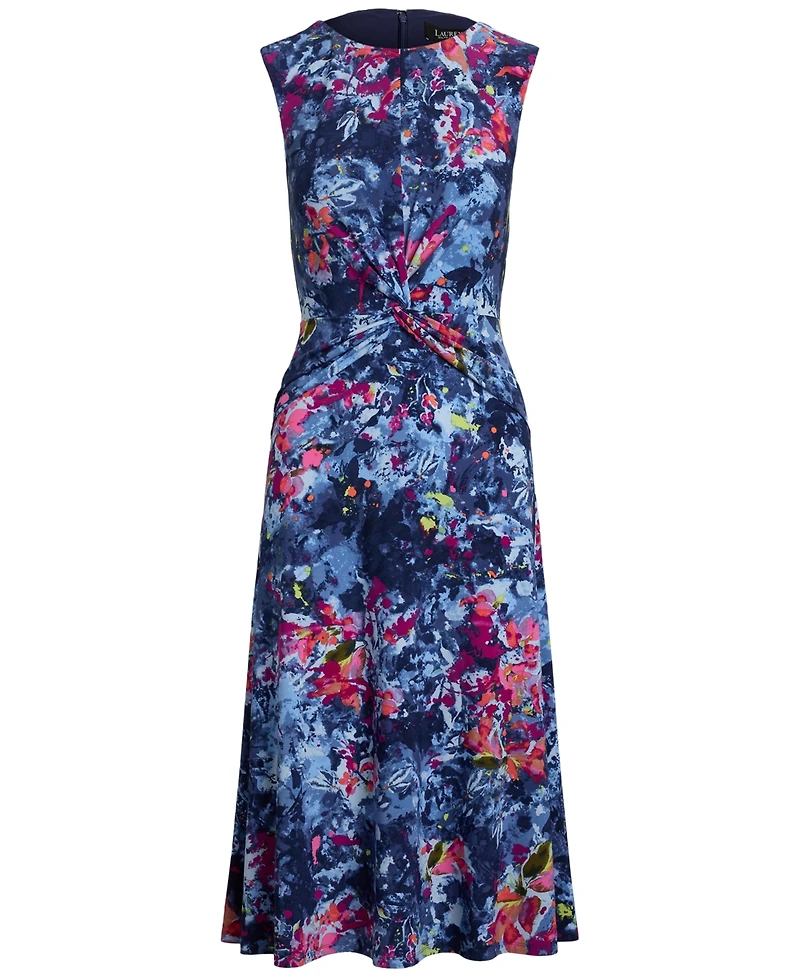 Lauren Ralph Lauren Women's Print Twist-Front Jersey Dress