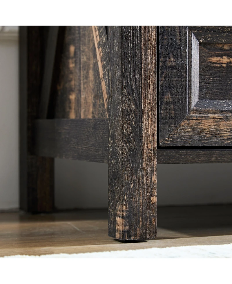 Farmhouse 8 Drawers Dresser Chests for Bedroom, Wood Rustic Wide Chset of Drawers,Storage Dressers Organizer for Bedroom, Living Room,Hallway