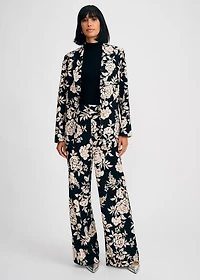 Isaac Mizrahi Women's Floral Single Breasted Blazer