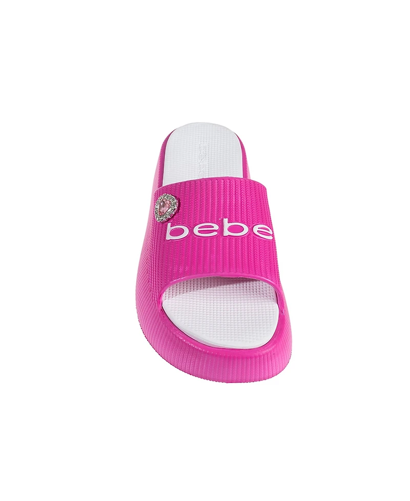 Bebe Little and Big Girls Trendy Comfortable Summer Platform Slides