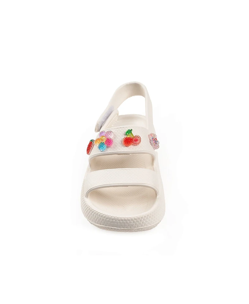Bebe Little Girls Cute and Comfortable Summer with Charms Sandals