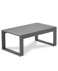 Aoodor Stylish and Durable Aluminum Outdoor Coffee Table Grey
