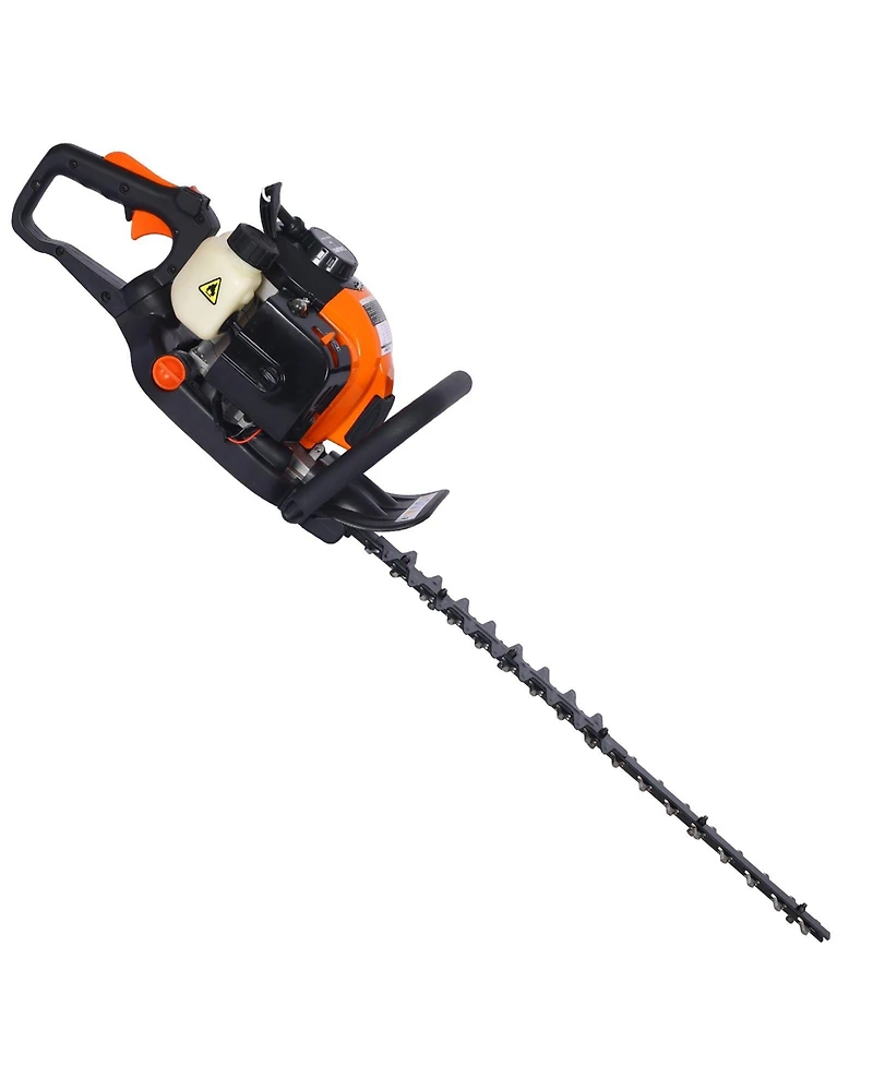 26cc 2 cycle gas powered hedge trimmer , double sided blade 24",recoil gasoline trim blade