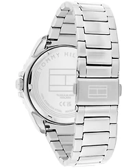 Tommy Hilfiger Men's Quartz Silver-Tone Stainless Steel Bracelet Watch