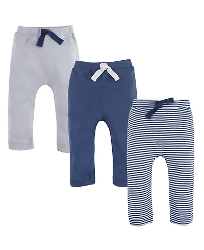 Touched by Nature Baby Boys Set of Three Organic Pants Bottoms