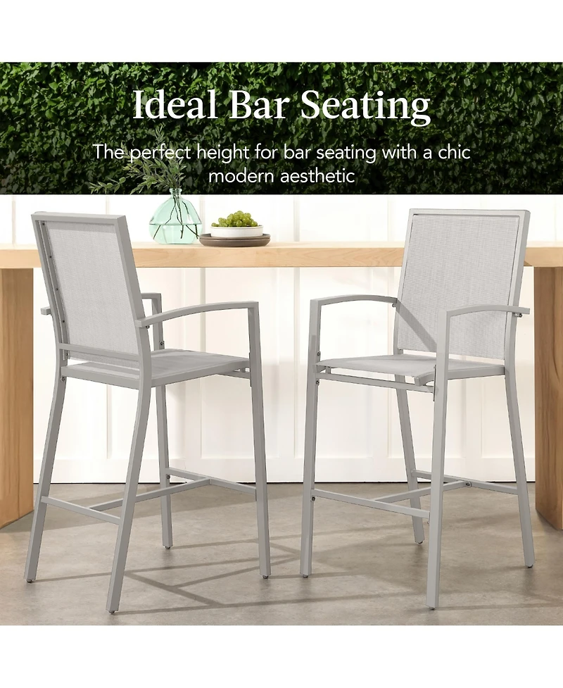 Best Choice Products Outdoor Barstools Set of 2