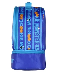 Sesame Street Cookie Monster Dual-Compartment Insulated Lunch Box Bag Tote