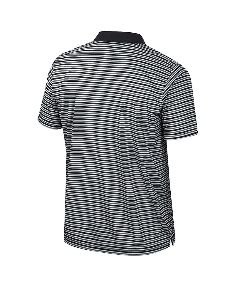 Colosseum Men's Black Tennessee Volunteers Striped Polo Shirt
