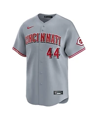 Nike Men's Elly De La Cruz Gray Cincinnati Reds Road Limited Player Jersey