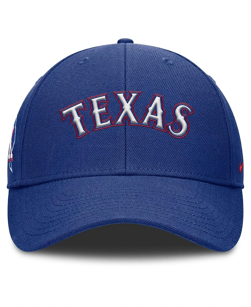 Nike Men's Royal Texas Rangers Rise Gaberdine Adjustable Hat