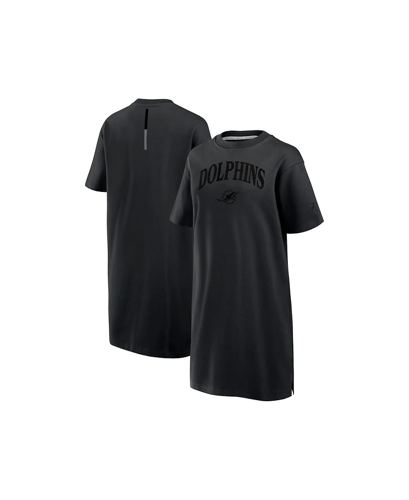 Fanatics Women's Black Miami Dolphins Elements Go Tri-Blend Dress