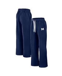 Fanatics Women's Navy Michigan Wolverines Prime Supersoft Fleece Flared Sweatpants