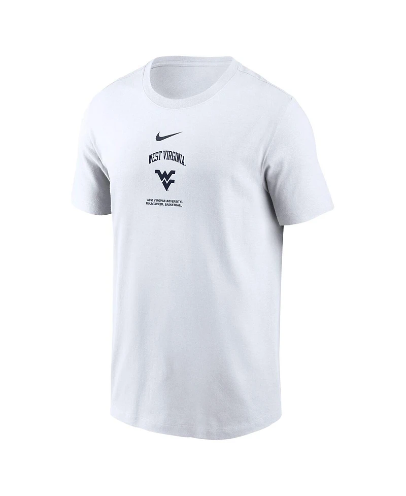 Nike Men's White West Virginia Mountaineers On-Court Basketball T-Shirt