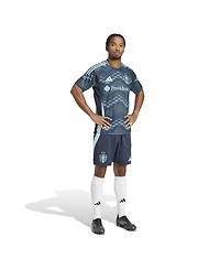 Adidas Men's Blue Seattle Sounders Fc Away 2025 The Salish Sea Kit Authentic Shorts