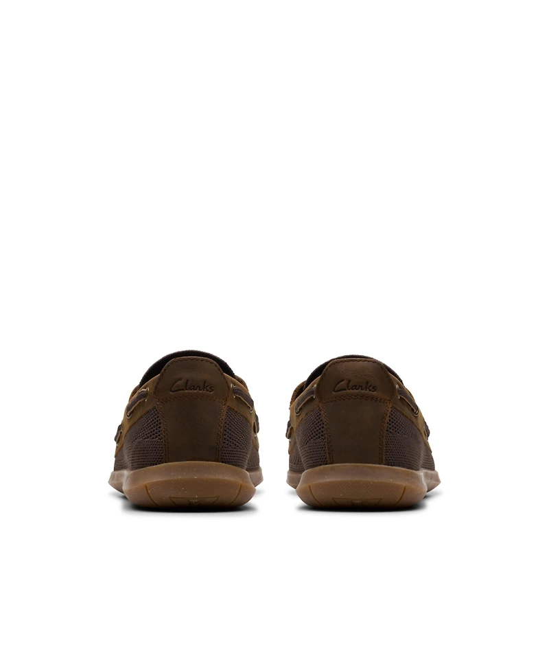 Clarks Men's Flexway Tie Casual Slip On Boat Shoe
