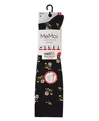 MeMoi Women's Ditsy Floral Nylon 15-20mmHg Graduated Compression Socks UOY07414