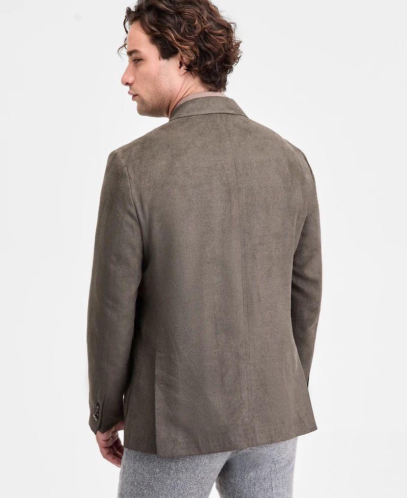 Michael Kors Men's Classic-Fit Stretch Melange Faux Suede Sport Coat