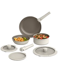 Bella 8-Piece Removable Handle Nonstick Ceramic Cookware Set