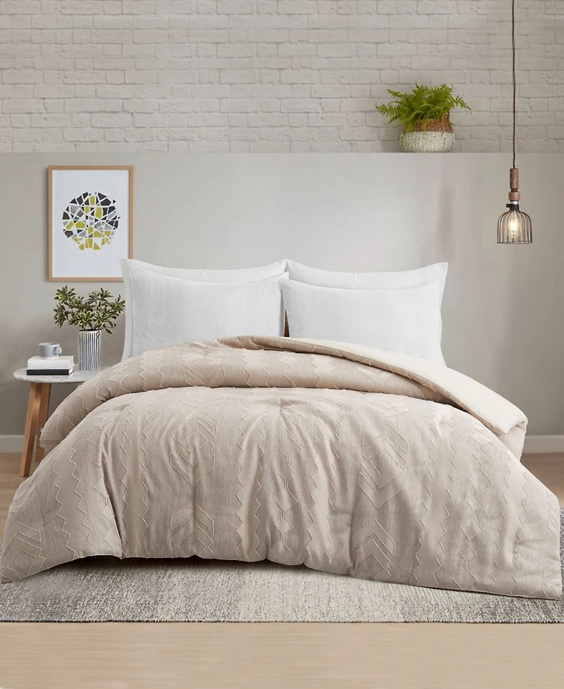 Unikome All Season Textured Jacquard Down Alternative Comforter