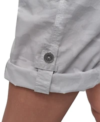 Dkny Sport Women's Smocked-Waist Convertible Shorts